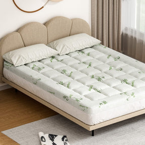 Giselle Bedding Mattress Topper Pillowtop Bamboo 7.5cm Queen - SportZone.co.nz