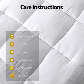 Giselle Bedding Mattress Topper Pillowtop Bamboo Cot - SportZone.co.nz