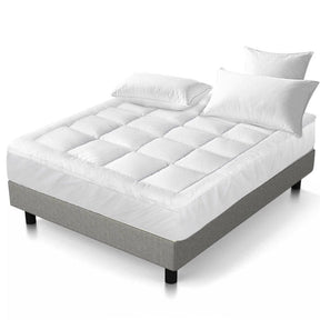 Giselle Bedding Mattress Topper Pillowtop Bamboo King Single - SportZone.co.nz
