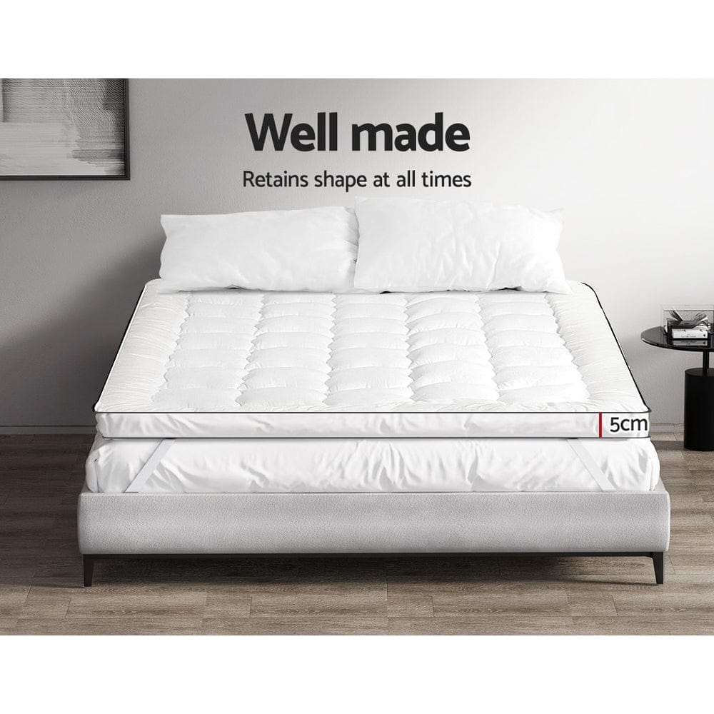 Giselle Bedding Mattress Topper Pillowtop - King - SportZone.co.nz