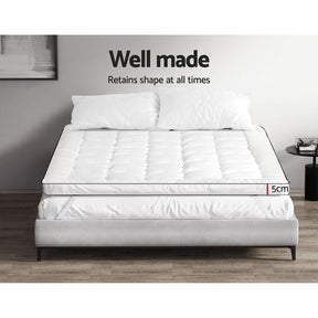 Giselle Bedding Mattress Topper Pillowtop - King - SportZone.co.nz
