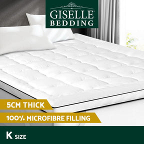 Giselle Bedding Mattress Topper Pillowtop - King - SportZone.co.nz