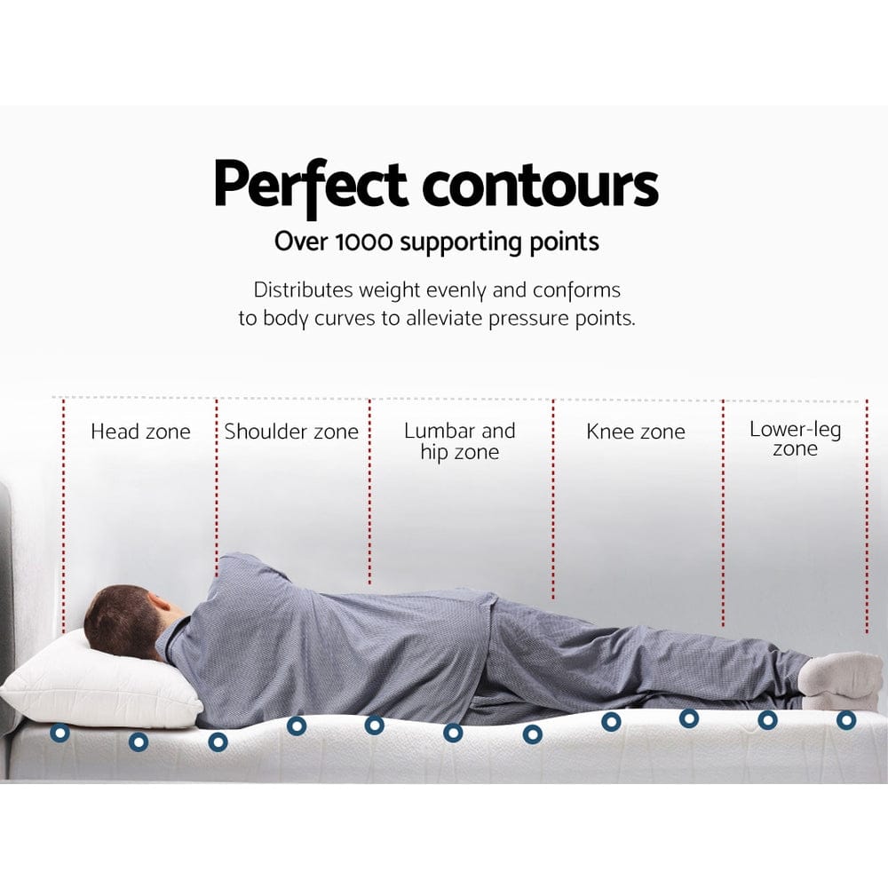 Giselle Bedding Memory Foam Mattress Topper Cool Gel 8cm King - SportZone.co.nz