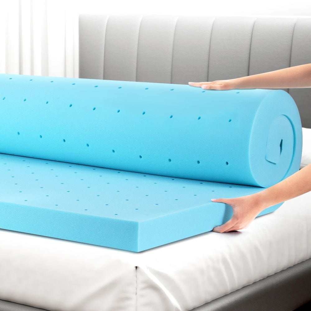 Giselle Bedding Memory Foam Mattress Topper Ventilated Cool Gel 8cm King - SportZone.co.nz