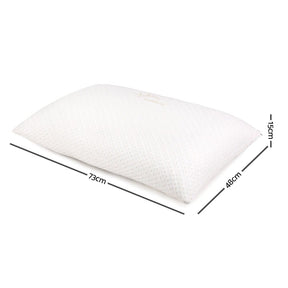 Giselle Bedding Memory Foam Pillow Bamboo Cover Twin Pack - SportZone.co.nz