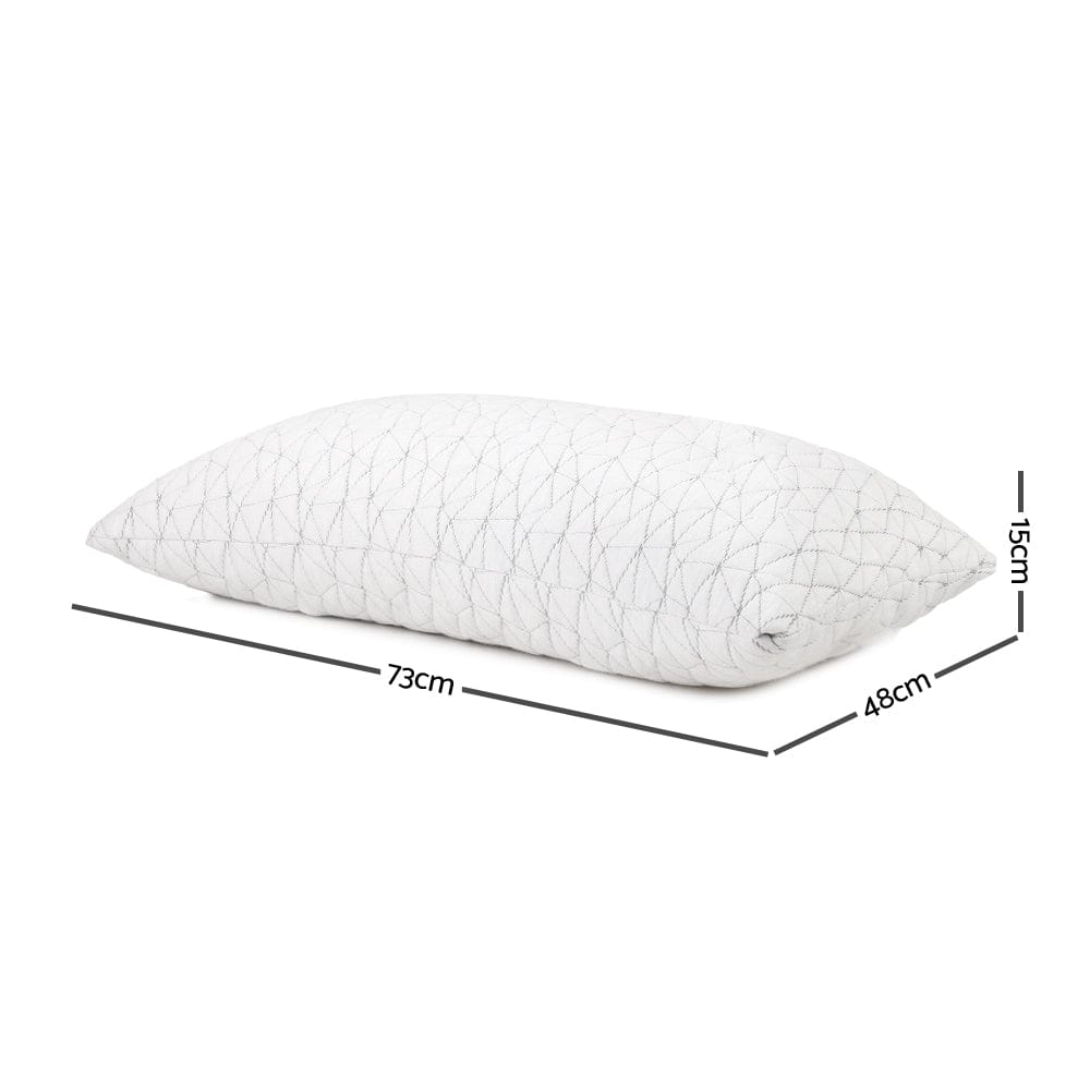 Giselle Bedding Memory Foam Pillow Single Size Twin Pack - SportZone.co.nz