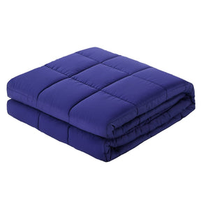 Giselle Bedding Weighted Blanket 11KG Kids Adults Heavy Gravity Relax Calm Blue - SportZone.co.nz