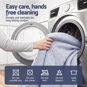 Giselle Cooling Mattress Protector Waterproof Deep Pocket Fitted Cover King - SportZone.co.nz