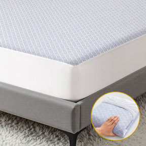 Giselle Cooling Mattress Protector Waterproof Deep Pocket Fitted Cover King - SportZone.co.nz