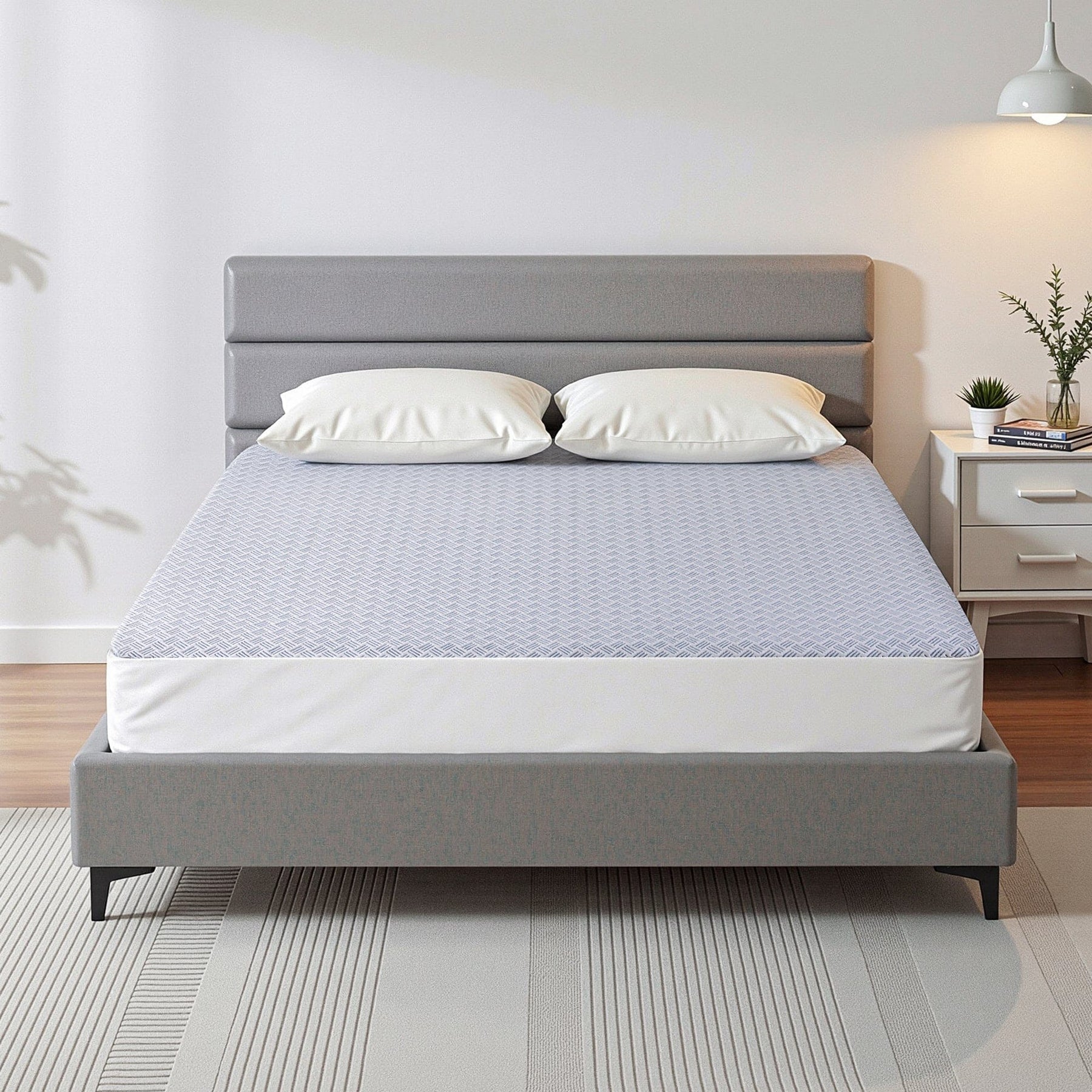 Giselle Cooling Mattress Protector Waterproof Deep Pocket Fitted Cover King - SportZone.co.nz