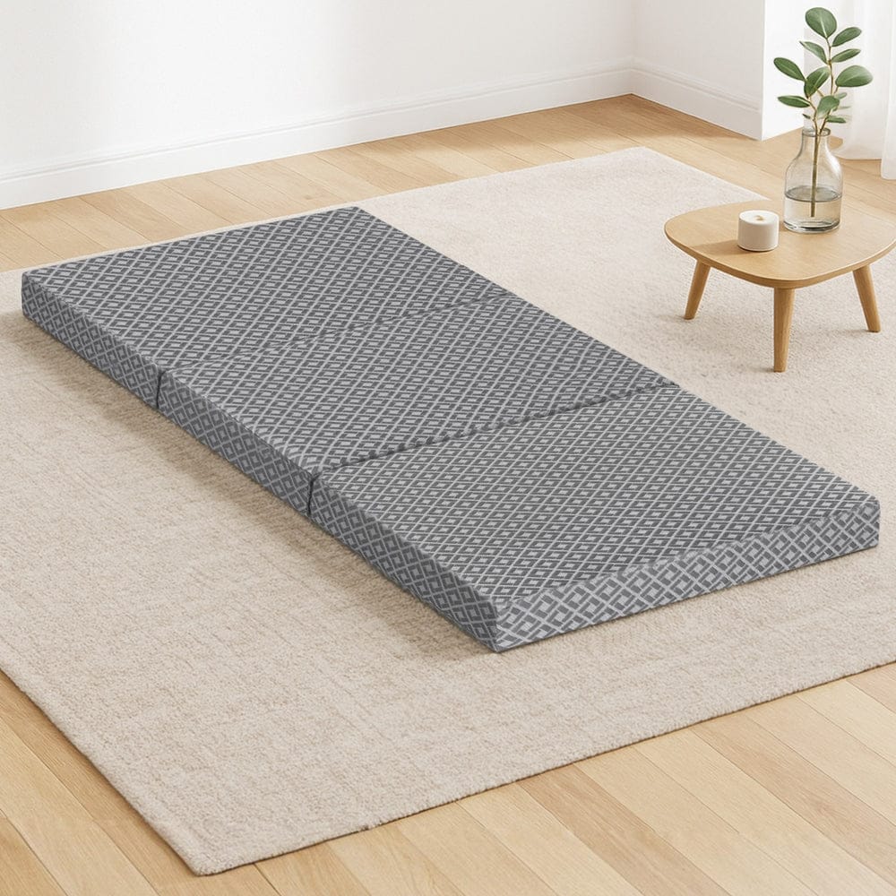 Giselle Foldable Mattress Folding Sofa Bed Trifold Memory Foam Camping Cushion Mat - SportZone.co.nz
