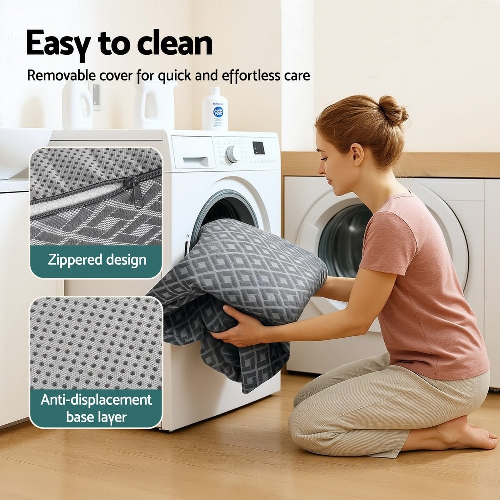 Giselle Foldable Mattress Folding Sofa Bed Trifold Memory Foam Camping Cushion Mat - SportZone.co.nz