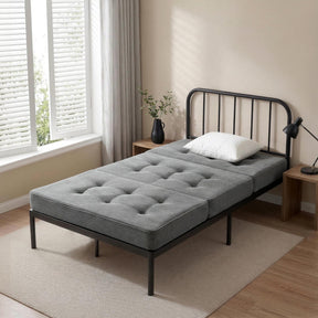 Giselle Single Folding Mattress 15cm Foldable Foam Portable Guest Sofa Bed Camping Mat - SportZone.co.nz