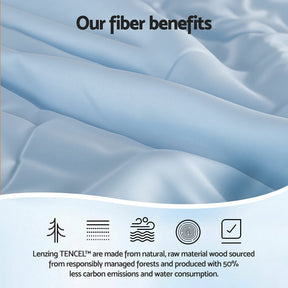 Giselle Tencel Quilt 200GSM Summer Quilts Comforter Doona Light Weight Soft Throw Blanket King - SportZone.co.nz
