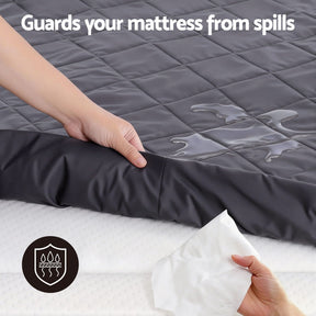 Giselle Water-Resistant Mattress Protector Microfiber 35cm 360° Fit Single - SportZone.co.nz