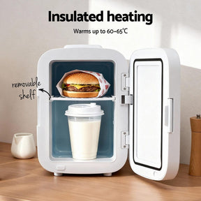 Glacio Mini Fridge Portable 13L White Electric Cooler Warmer 12V 220V - SportZone.co.nz