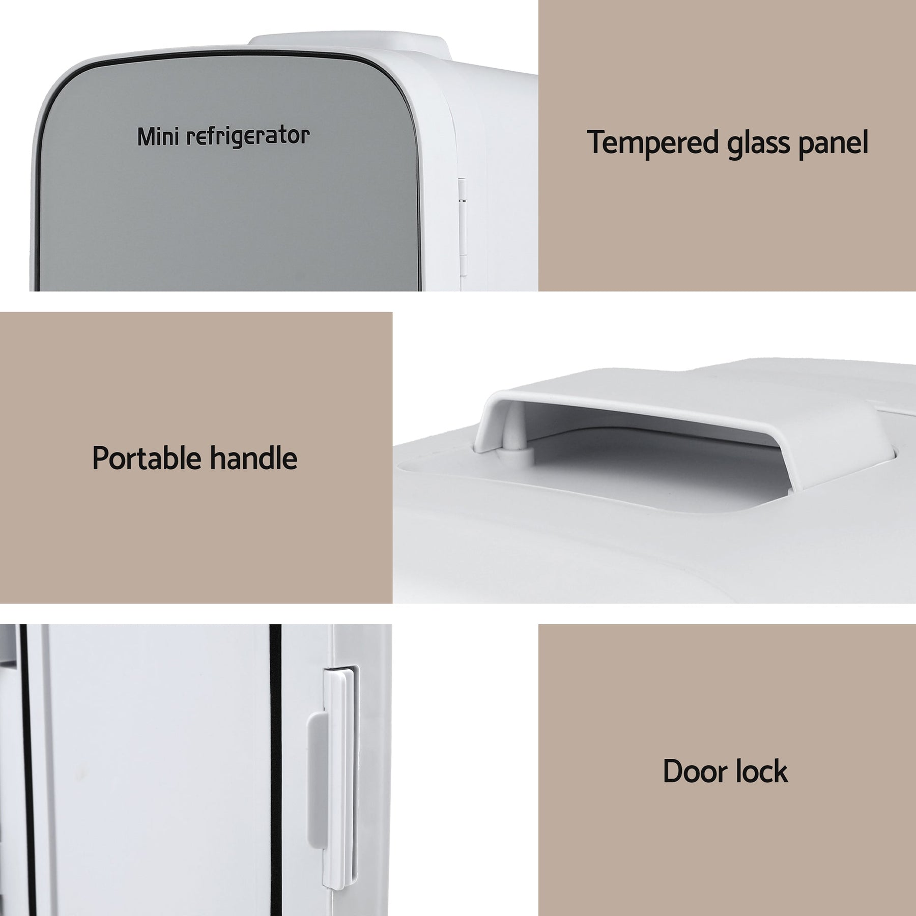 Glacio Mini Fridge Portable 13L White Electric Cooler Warmer 12V 220V - SportZone.co.nz