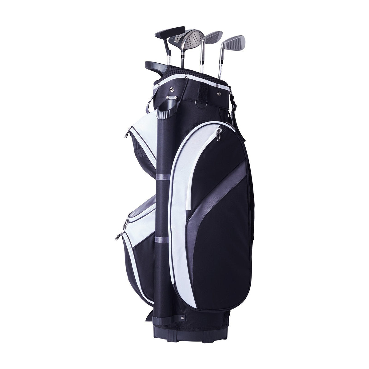 Golf Cart Bag 14-Way Divider | Premium Nylon with Multiple Pockets - Black - SportZone.co.nz