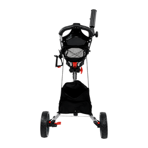 Golf Club Buggy Trolley Cart Compact Foldable 3 Wheel - SportZone.co.nz