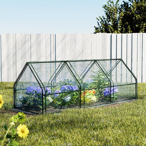 Green Fingers Greenhouse 2.7x0.9x0.9M Mini Green House Raised Garden Bed Planter Box - SportZone.co.nz