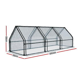 Green Fingers Greenhouse 2.7x0.9x0.9M Mini Green House Raised Garden Bed Planter Box - SportZone.co.nz