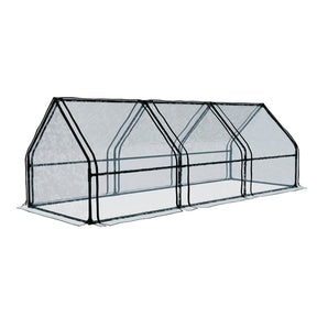 Green Fingers Greenhouse 2.7x0.9x0.9M Mini Green House Raised Garden Bed Planter Box - SportZone.co.nz