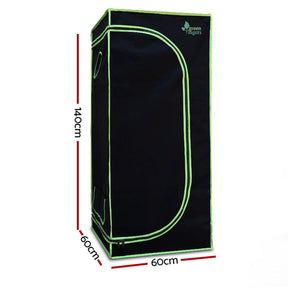 Green Fingers Grow Tent 60x60x140CM Hydroponics Kit Indoor Plant Room System - SportZone.co.nz