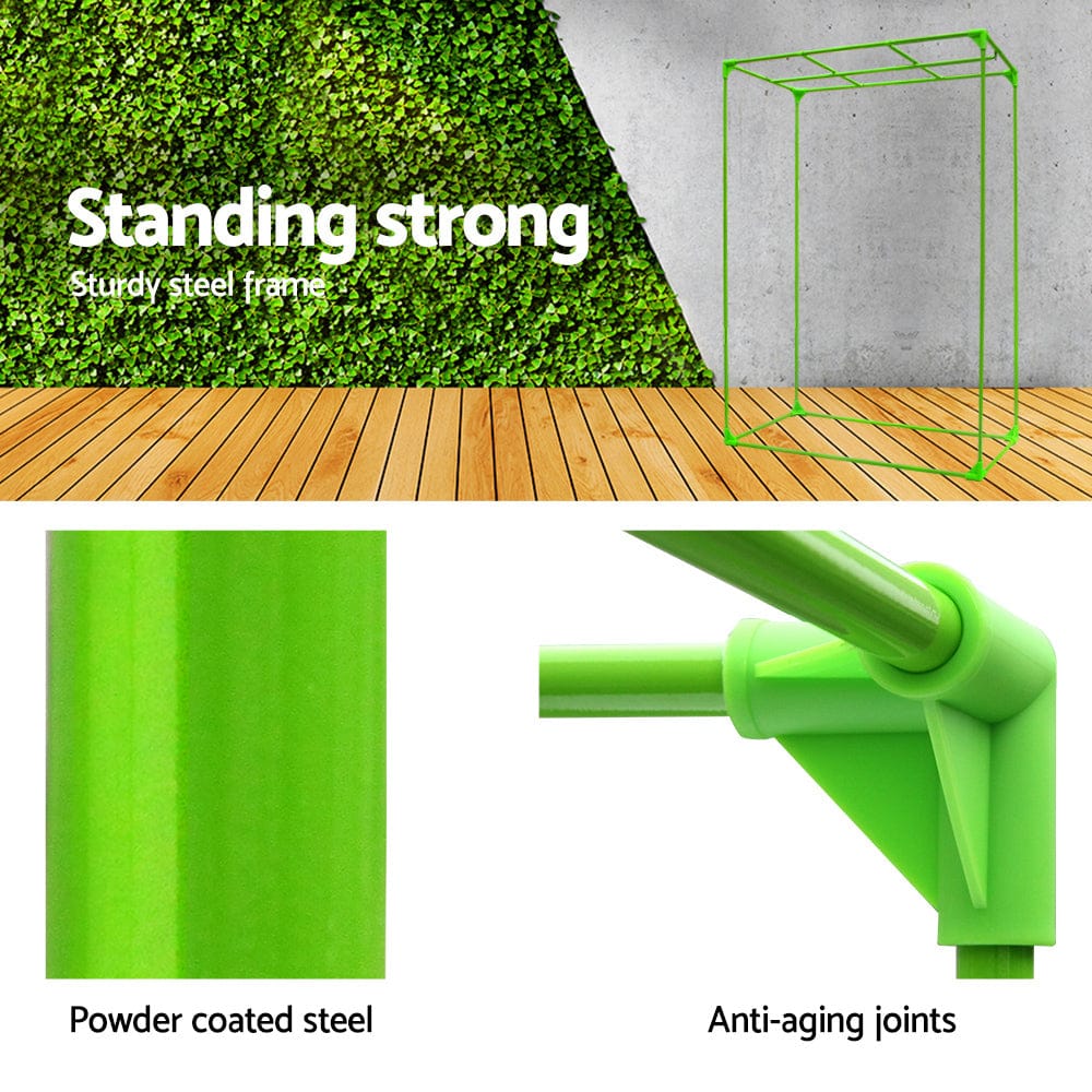 Green Fingers Grow Tent 90x50x160CM Hydroponics Kit Indoor Plant Room System - SportZone.co.nz