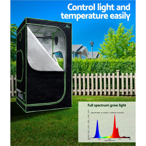 Green Fingers Grow Tent Light Kit 100x100x200CM 4500W LED Full Spectrum - SportZone.co.nz