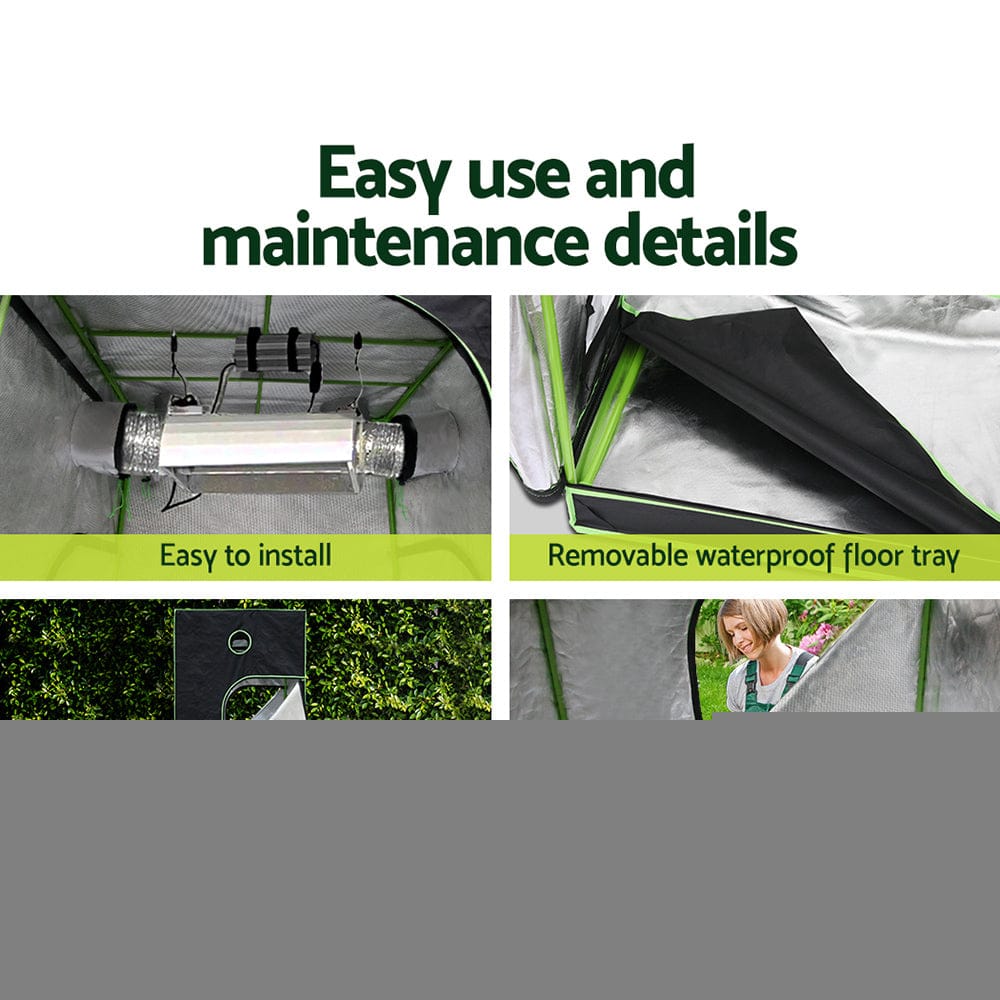 Green Fingers Grow Tent Light Kit 100x100x200CM 4500W LED Full Spectrum - SportZone.co.nz