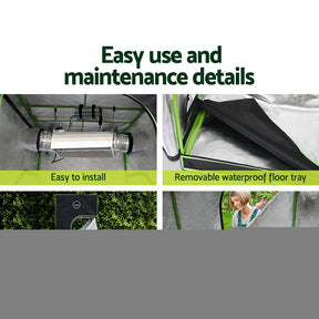 Green Fingers Grow Tent Light Kit 100x100x200CM 4500W LED Full Spectrum - SportZone.co.nz