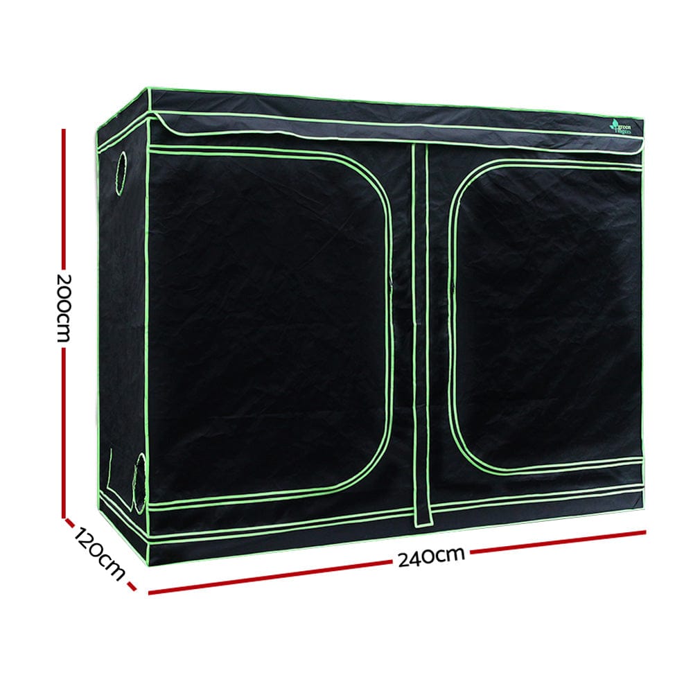 Green Fingers Grow Tent Light Kit 240x120x200CM 2000W LED 6" Vent Fan,Green Fingers Grow Tent Light Kit LED 2000W Full Spectrum 6" Vent 240x120x200CM - SportZone.co.nz