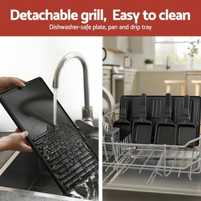 Grillz 1400W Electric BBQ Grill w/ 7 Cooking Pans - SportZone.co.nz