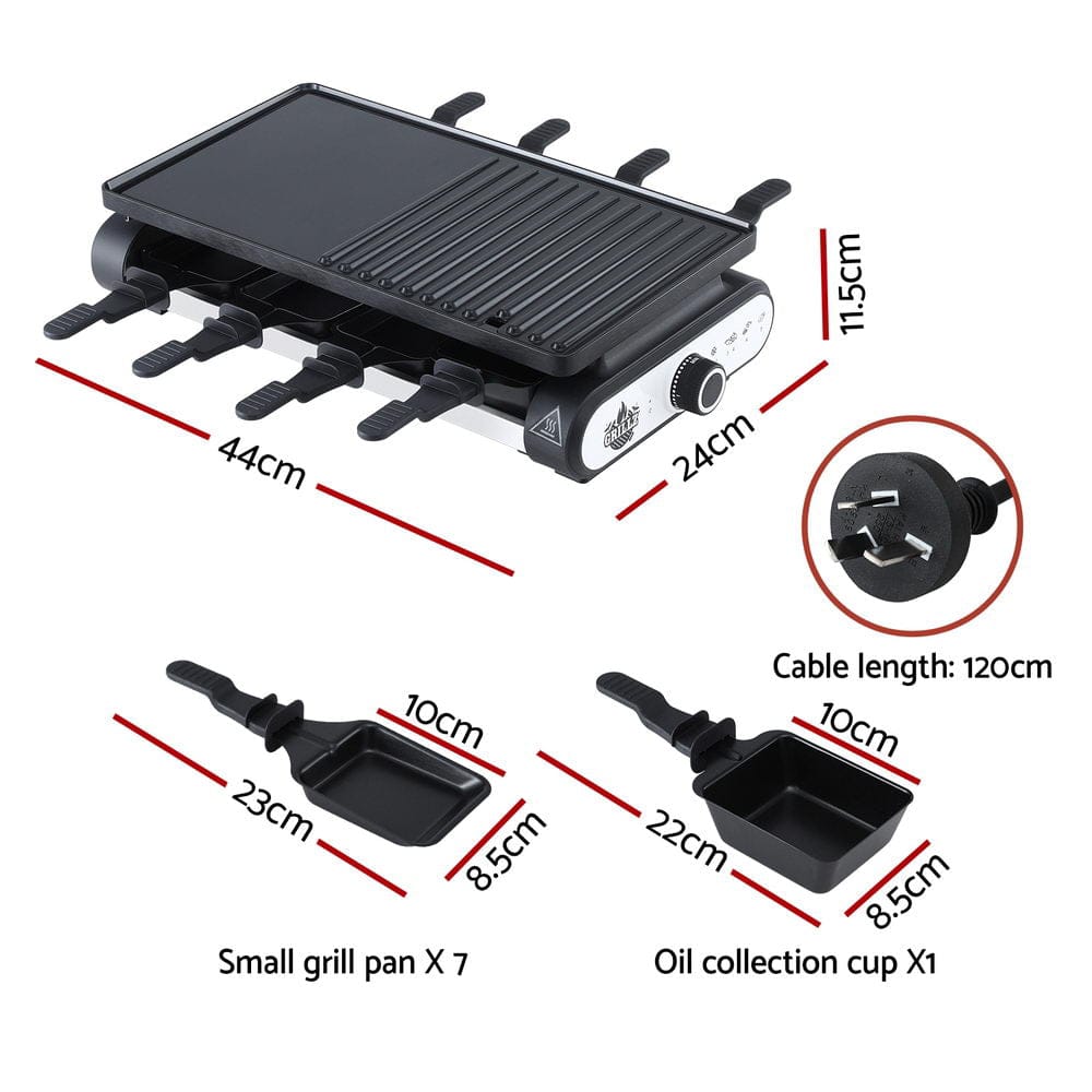 Grillz 1400W Electric BBQ Grill w/ 7 Cooking Pans - SportZone.co.nz