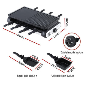 Grillz 1400W Electric BBQ Grill w/ 7 Cooking Pans - SportZone.co.nz