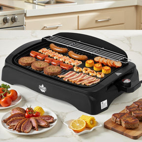 Grillz 1950W Electric BBQ Grill Non - stick Plate for Indoor Outdoor - SportZone.co.nz