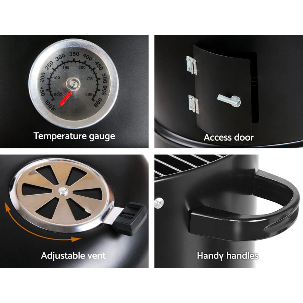 Grillz BBQ Grill 3 - In - 1 Charcoal Smoker - SportZone.co.nz