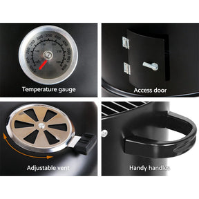 Grillz BBQ Grill 3 - In - 1 Charcoal Smoker - SportZone.co.nz