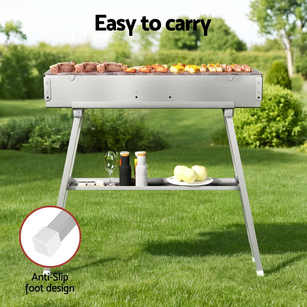 Grillz BBQ Grill Charcoal Smoker Barbecue Portable - SportZone.co.nz