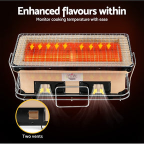 Grillz BBQ Grill Tabletop Charcoal Smoker - SportZone.co.nz
