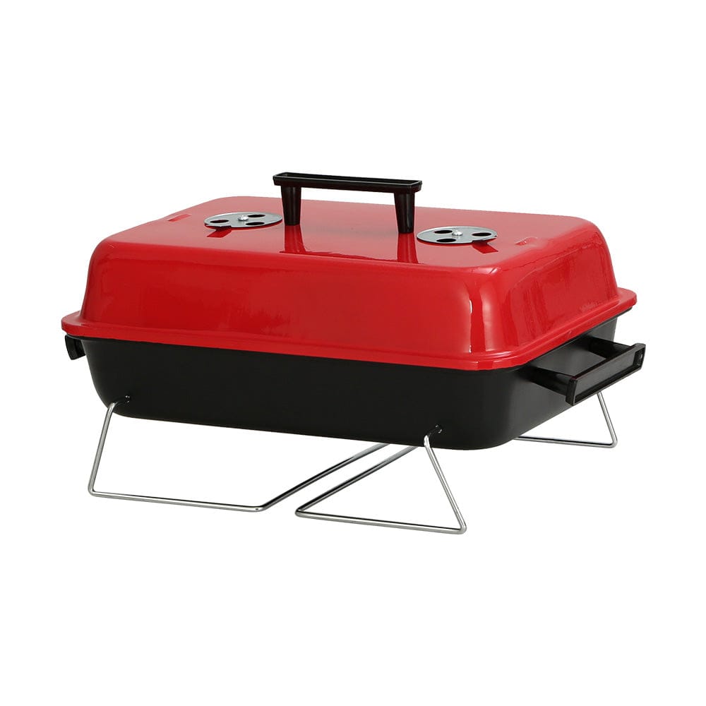 Grillz Charcoal BBQ Portable Grill Camping Barbecue Outdoor Cooking Smoker - SportZone.co.nz