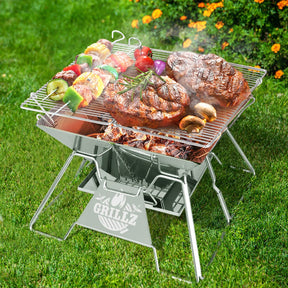 Grillz Fire Pit BBQ Grill with Carry Bag Portable - SportZone.co.nz