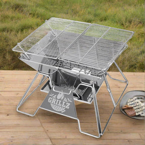 Grillz Fire Pit BBQ Grill with Carry Bag Portable - SportZone.co.nz