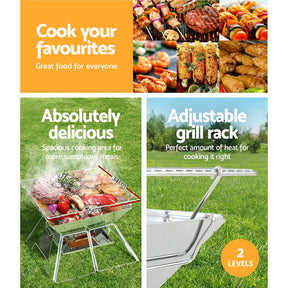 Grillz Fire Pit BBQ Grill with Carry Bag Portable - SportZone.co.nz