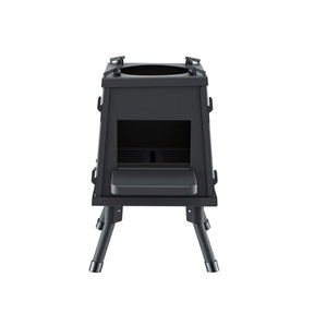 Grillz Fire Pit BBQ Portable Outdoor Fireplace Metal Camping Stove for Boiling Water, BBQ, Picnics - SportZone.co.nz