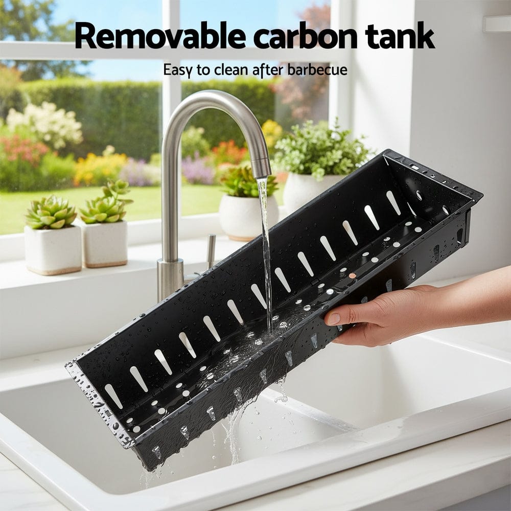 Grillz Portable BBQ Grill w/ Stainless Steel Racks & Pans for Outdoor - SportZone.co.nz