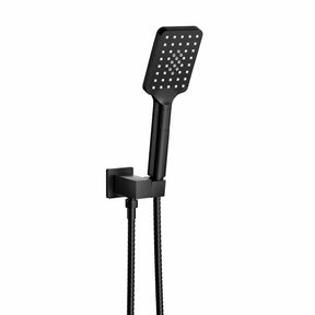 Handheld Shower Head Holder 3.1'' High Pressure Black - SportZone.co.nz