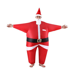 Inflatable Christmas Santa Claus Costume Adult Suit Blow Up Party Fancy Dress Xmas Cosplay - SportZone.co.nz
