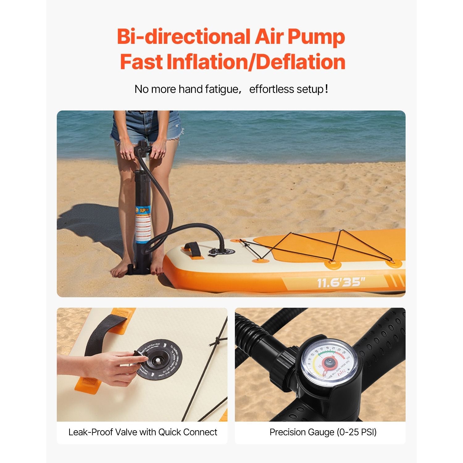 Inflatable Stand Up Paddle Board SUP 3.53m x 89cm x 15cm with Paddle, Pump, Fin, Backpack & Leash - SportZone.co.nz