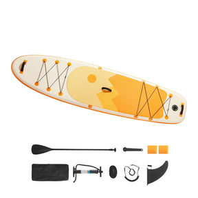 Inflatable Stand Up Paddle Board SUP 3.53m x 89cm x 15cm with Paddle, Pump, Fin, Backpack & Leash - SportZone.co.nz